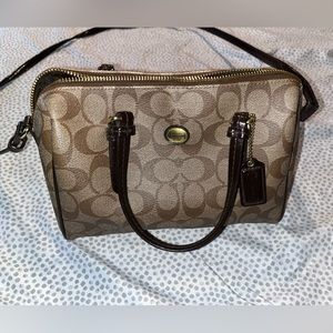 Coach Brown signature Crossbody Bag